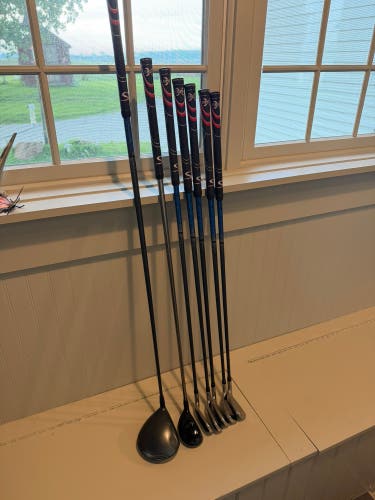 Junior Callaway X Hot Right Handed Clubs (Full Set) Senior Flex 7 Pieces (Used)