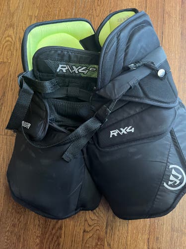 Junior L/XL Warrior Ritual X4 E+ Hockey Goalie Pants (Used)