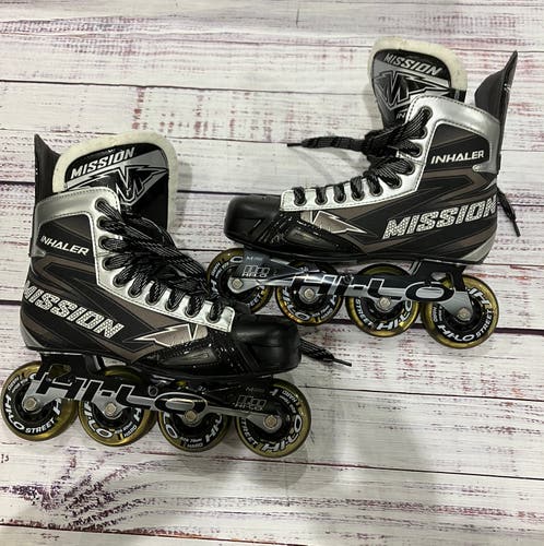 Senior Mission Inhaler NLS6 Inline Skates Wide Width Size 8 (Used)