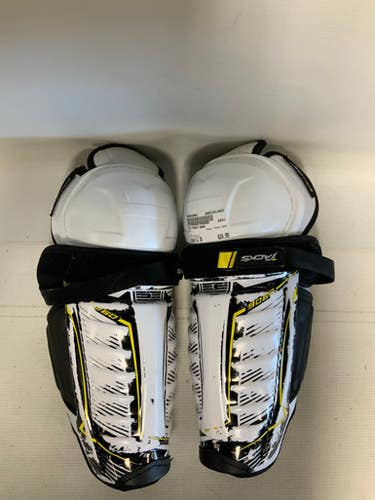 Used CCM TACKS 9060 Junior Shin Guards White 11" 11823-S000039062