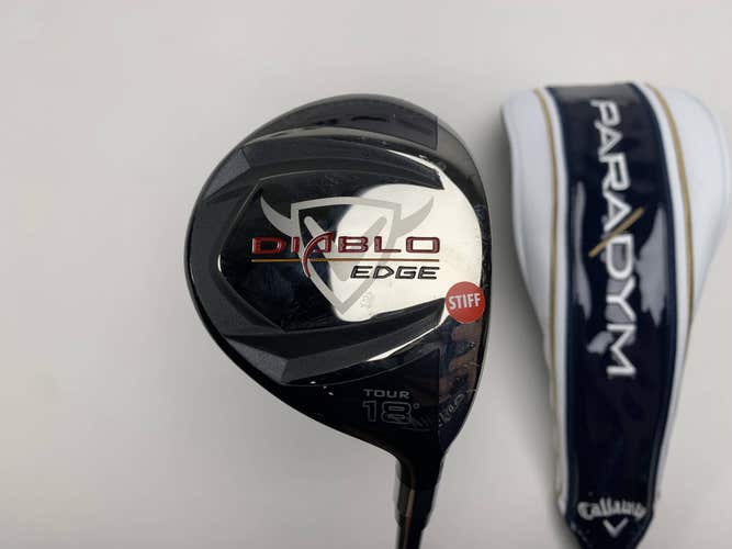 Callaway Diablo Edge Tour 5 Fairway Wood 18* 70g Stiff Graphite Mens RH HC NEW