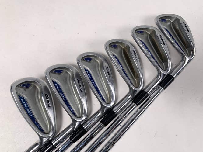 Mizuno MX 200 Iron Set 4-9+GW Dynalite Gold XP S300 Stiff RH No 6 iron +1/2''