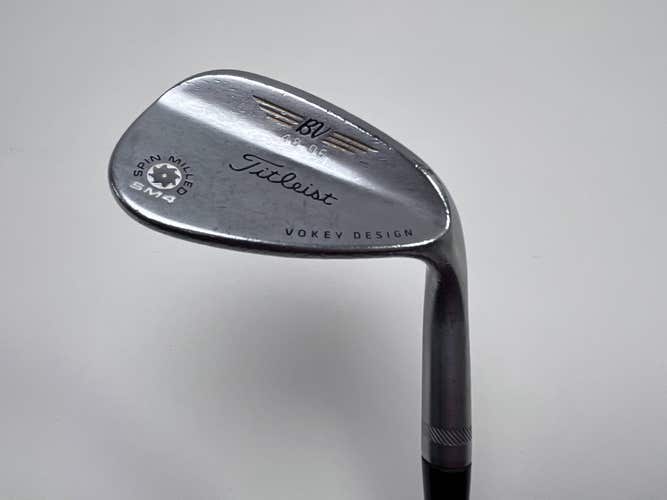Titleist Vokey Spin Milled SM4 Chrome Wedge 48* 6 Bounce Wedge Steel Mens RH