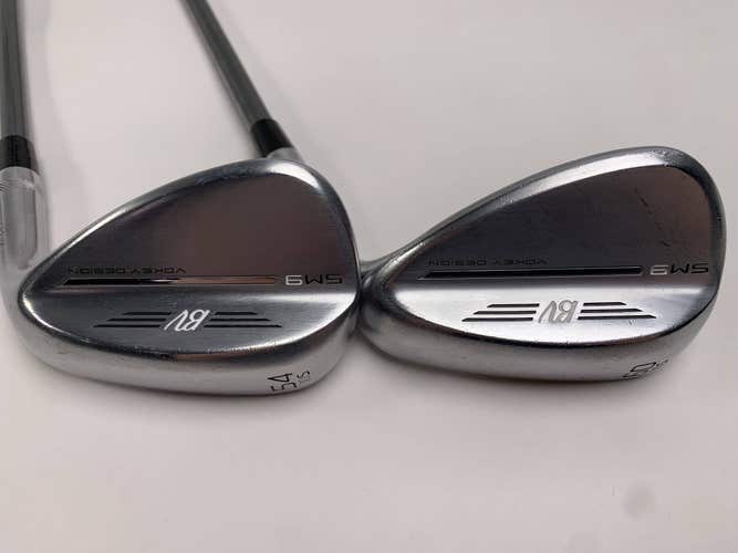 Titleist Vokey SM9 Tour Chrome Wedge Set 54* 10 | 60*10 Kuro Kage 85g Regular RH