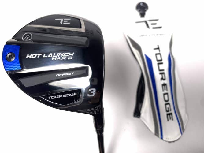 Tour Edge Hot Launch Max D 3 Fairway Wood 15* Ascent Blue 50R 50g Regular RH NEW