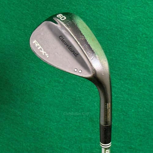 Cleveland RTX-4 Mid Black Satin 60-9 60 Lob Wedge DG S400 Tour Issue Stiff