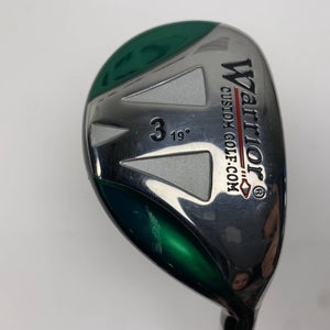 Warrior Custom Golf 3 Hybrid 19* Tour 3.1 Stiff Graphite Mens RH