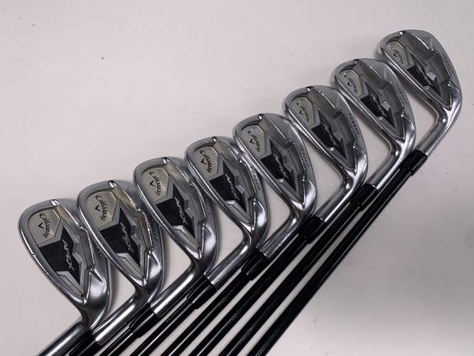 Callaway Apex 19 Iron Set 4-PW+GW ACCRA iSeries 80i Stiff Graphite Mens RH