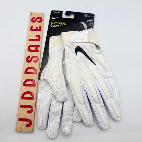 Nike Superbad 4.5 Football Gloves White NFL PGF873-102 Men's Sz 2XL New