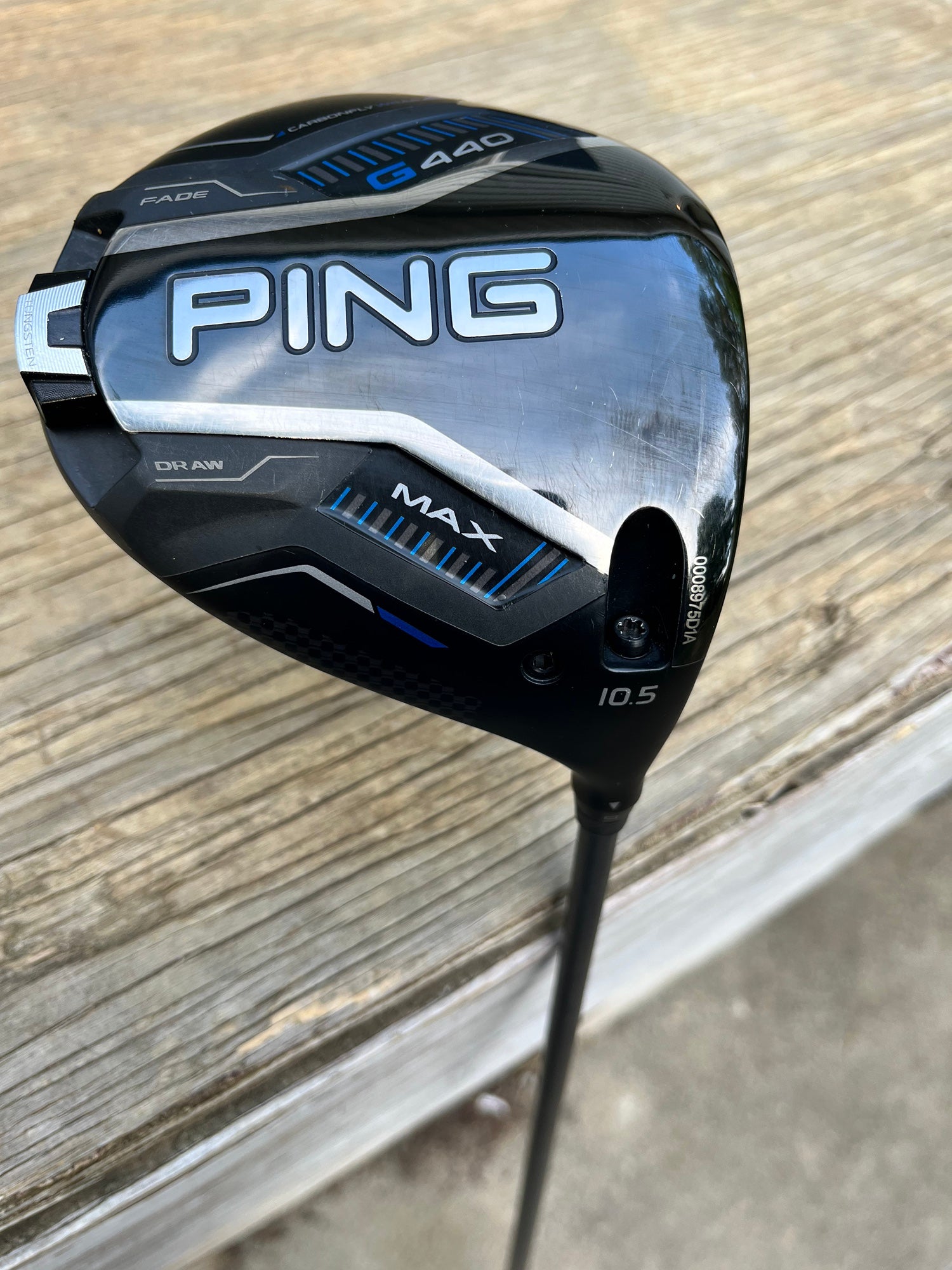 Men's 2025 Ping G440 Max 10.5 Driver. Hzrdus Black Smoke 6.0 and