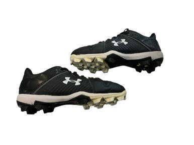 Used Adidas BB/SB Cleats Black Junior 04 11873-S000225353