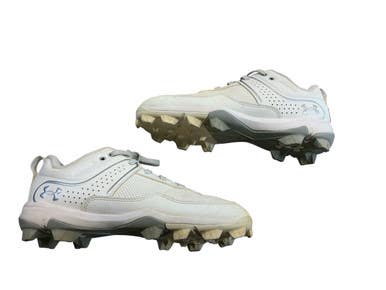 Used Under Armour GLYDE BB/SB Cleats White Senior 5 11873-S000238790