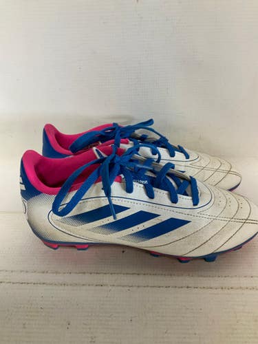 Used Adidas GOLETTO Soccer Cleats White Junior 04 11823-S000038581