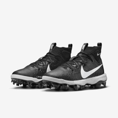 Nike Alpha Huarache NXT MCS DJ6519-002 Men's Black White Baseball Cleats MEW740