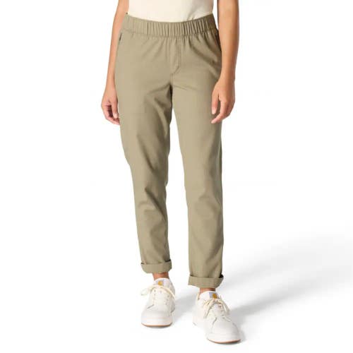Carhartt Force Work Pants Women's Olive Ripstop Mid Rise Relaxed Fit POSH072