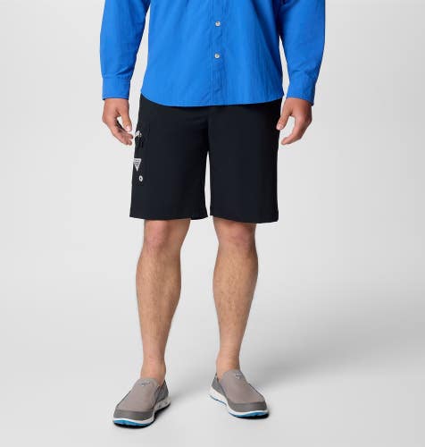 Columbia PFG Terminal Tackle II Shorts Men's Black Omni-Shade Fishing JAX1328