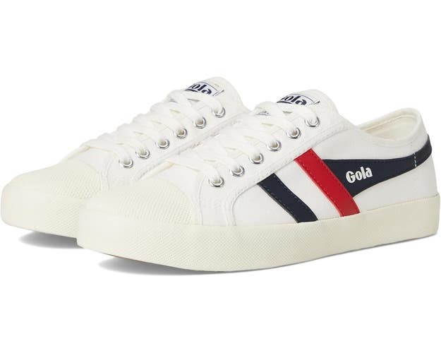 Gola Coaster CLA174 Sneakers Womens 10B Off-White Canvas Lifestyle Shoes RHS8373