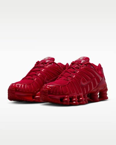 Nike Shox TL IB1087-600 Sneakers Women's US 8 Red Low Top Lifestyle Shoes MEW782