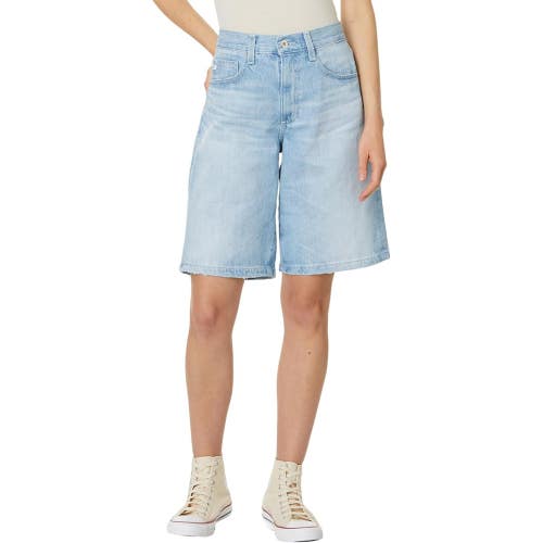 AG Jeans Thalia Shorts Women's 28 Sunset Blue Denim Wide Leg Bermuda FROG495