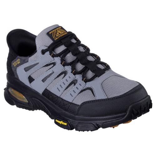Skechers Skech-Air Envoy Emissary 237322-GYBK Men's 7.5 Gray Black Shoes RHS8304