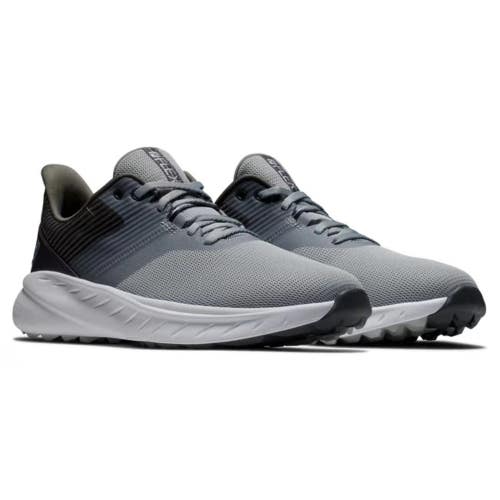 FootJoy Flex Sneakers Mens 8.5 Gray Charcoal Low Top Spikeless Golf Shoes MEW732