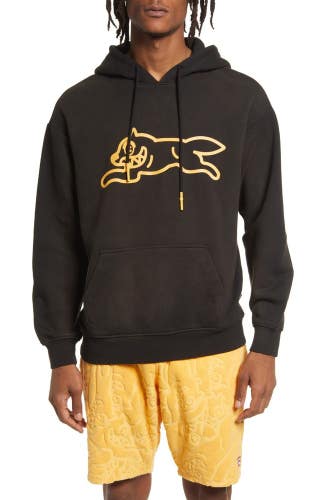 Icecream Strato Hoodie Men's Large Black Graphic Print Cotton Pullover POSH057
