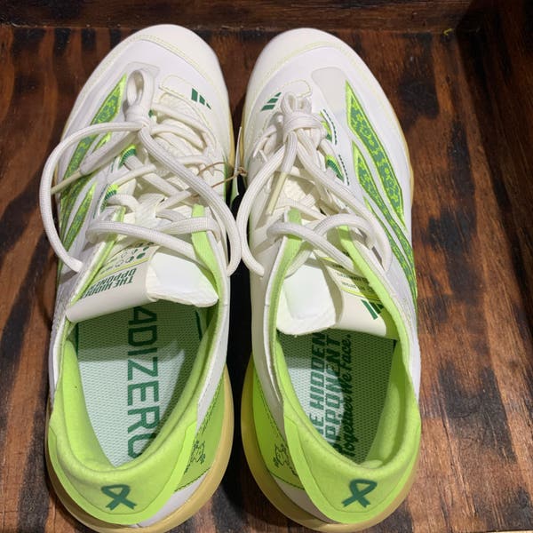 Adidas Adizero Impact MHA Baseball Cleats Men\'s Sz 10 JQ8233 White Pulse Lime Adidas Adizero Impact MHA Baseball Cleats Men main image 3