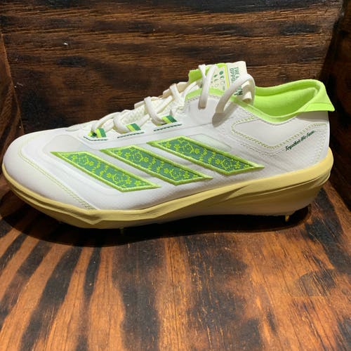 Adidas Adizero Impact MHA Baseball Cleats Men’s Sz 13.5 JQ8233 White Pulse Lime