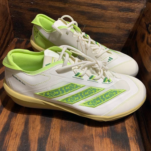 Adidas Adizero Impact MHA Men’s Sz 9 Baseball Cleats JQ8233 White Pulse Lime Adidas Adizero Impact MHA Baseball Cleats Men main image 4