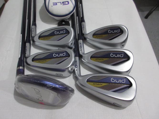 Ping G Le4 Iron Set - 6H, 7-PW, SW - Ladies Flex Graphite - Black Dot - NEW