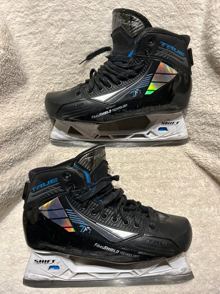 2021 True TF7 Hockey Goalie Skates Wide Width 9.5 (Used)