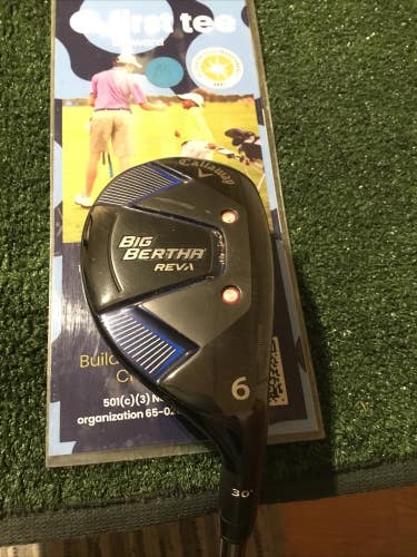 Callaway Ladies Big Bertha Reva 30* 6 Hybrid RCH 45 Blue Graphite Shaft (38.25)