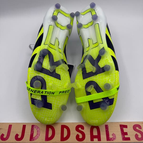 adidas Predator Elite Foldover Tongue AG Men\'s Size 7 JS0945 New Adidas Predator Elite Fold-Over Tongue AG White Black Lemon  main image 2