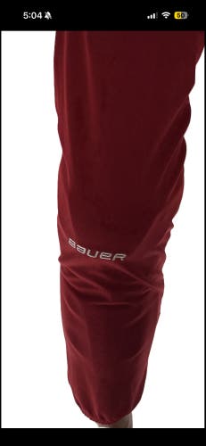 Red Men's Large/Extra Large Bauer Socks (New)