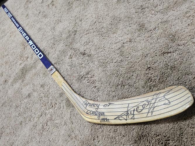 ALEXEI GUSAROV Early 90's Signed Quebec Nordiques NHL Game Issued Hockey Stick