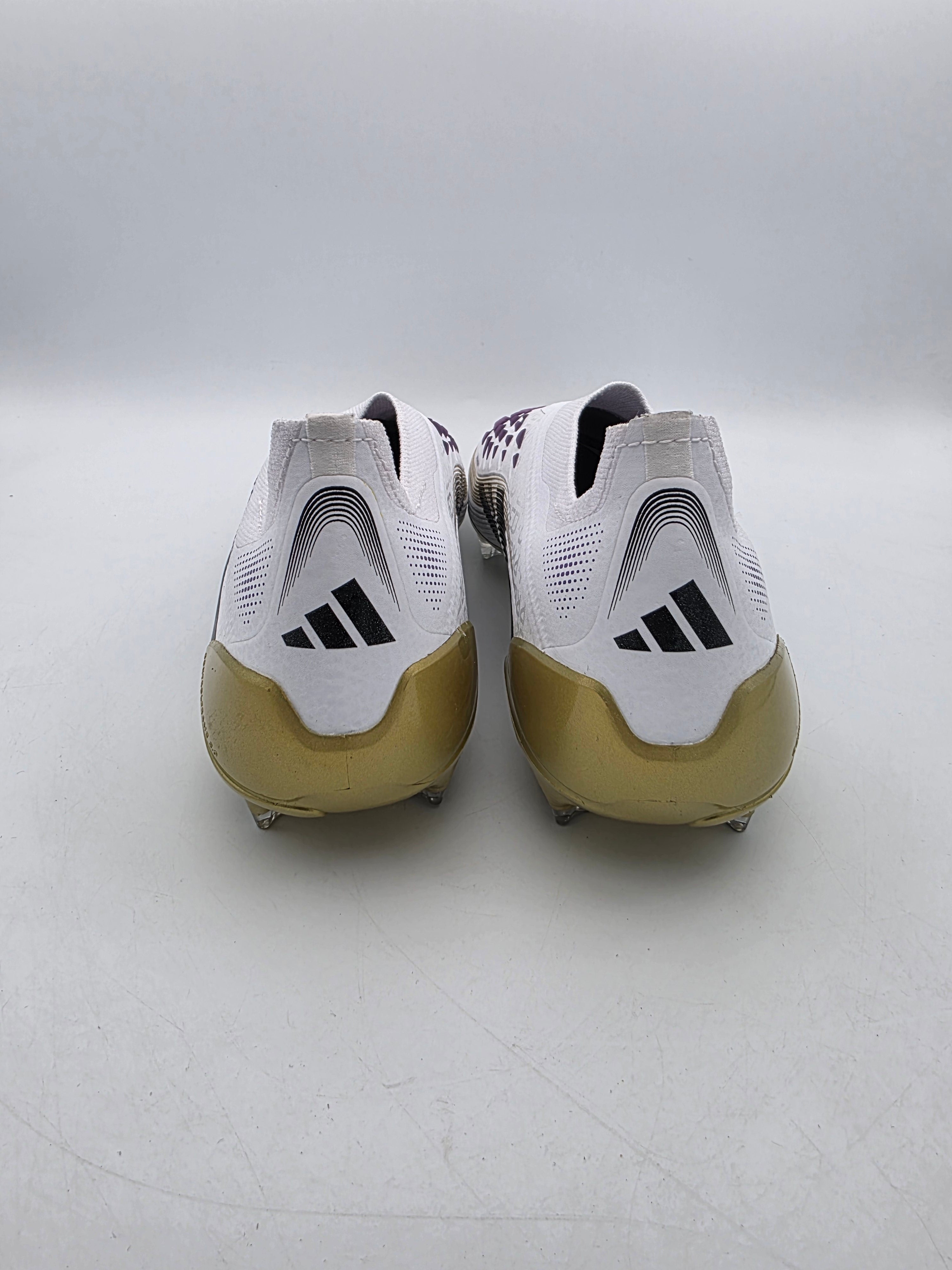 Adidas Predator Elite Laceless FG Soccer Cleats White Gold JI1079 Mens Size 10 adidas Predator Elite Laceless Firm Ground Soccer Cleats  main image 2