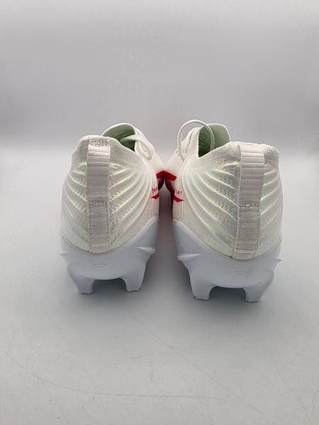New Under Armour UA Blur Pro Men's 11.5 White Red Football Cleats