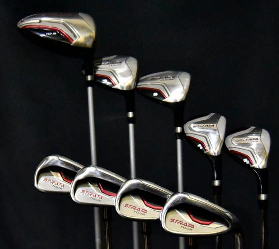 CALLAWAY STRATA TOUR SET DRIVERS IRON 9 FLEX:STIFF LENGTH(D)45 (5) 37.5 IN RH