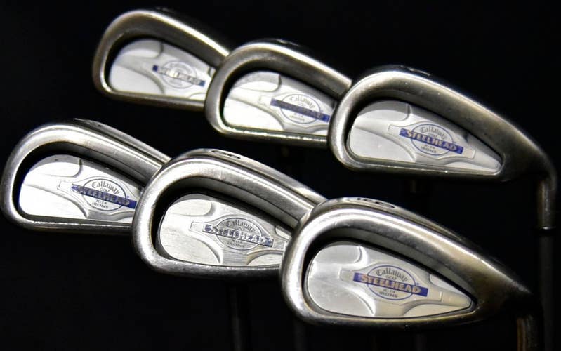 CALLAWAY STEELHEAD X14 IRON SET 6 IRONS FLEX: REGULAR LENGTH:(5) 38.5 IN LH