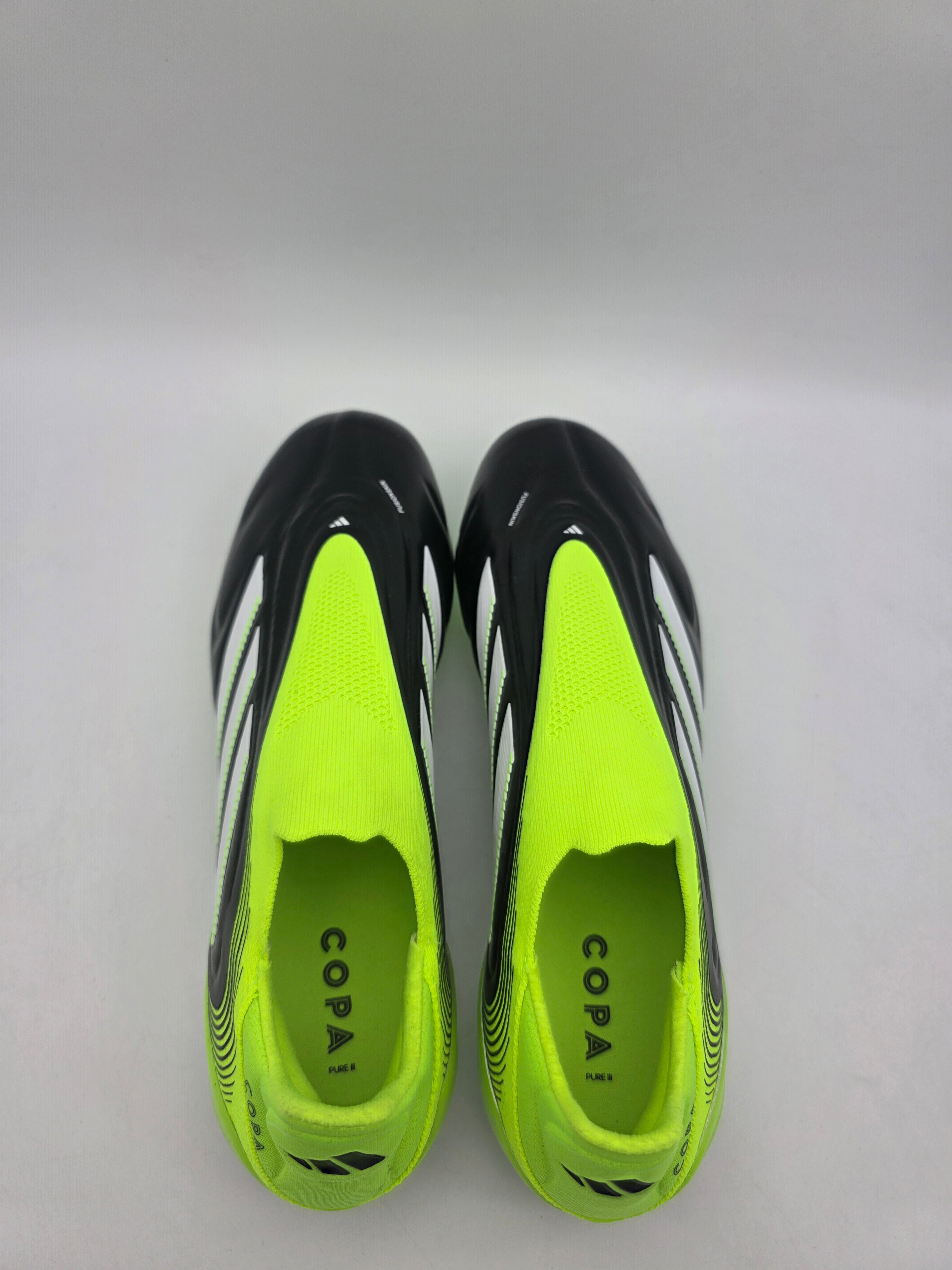 Adidas Copa Pure 3 Elite Mens Sz 9.5 Laceless FG Soccer Cleats Volt Black JH6302 ADIDAS COPA PURE 3 ELITE LACELESS FG CLEATS JH6302 BLACK  main image 4