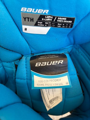 Junior XL Bauer GSX Hockey Goalie Pants (Used)