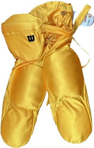 Gold Men's Small Youth Wilson Game Pants (New)