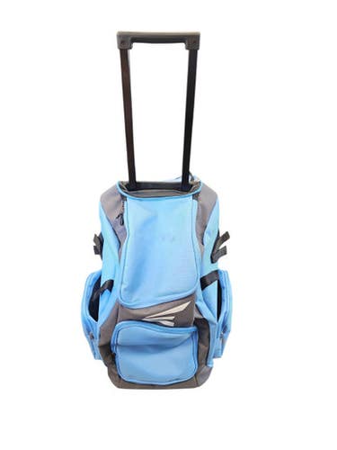 Used Easton EASTON WHEELED BAT BAG BB/SB Player Wheeled Bag Carolina Blue 11850-S000024407