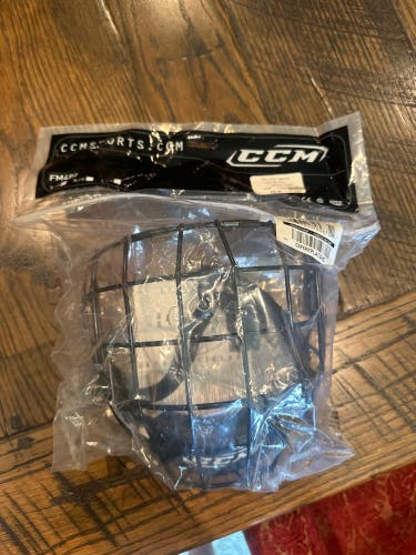 Black Large CCM FM480 Facemask Full Cage (New)