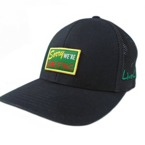 NEW Black Clover Amen "Sorry We're Golfing" Black Snapback Golf Hat/Cap