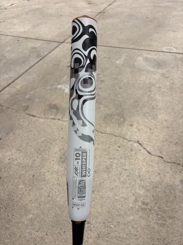 2023 DeMarini Whisper Composite Bat (-10) 23 oz 33" (Used)