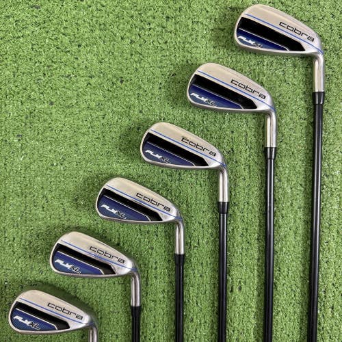 Cobra Fly XL Blue Iron Set 6-PW SW Graphite Regular Flex Right Handed