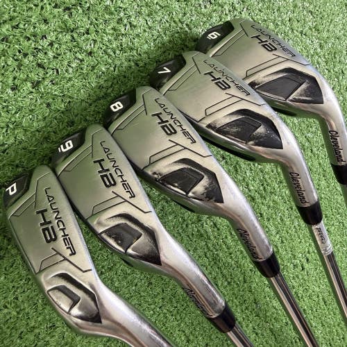 Cleveland Launcher HB Turbo Iron Set 6-PW Steel R300 Regular Flex Dynamic Gold