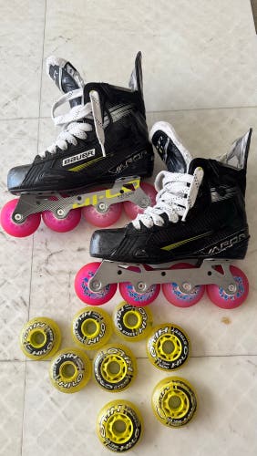 Bauer Vapor X3 Inline Skates Regular Width Size 5 with indoor and outdoor wheels (lightly Used)