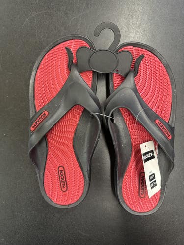 Hockey Plus Red Unisex Adult Sandals (New) Multiple sizes (9, 10, 11, 12)